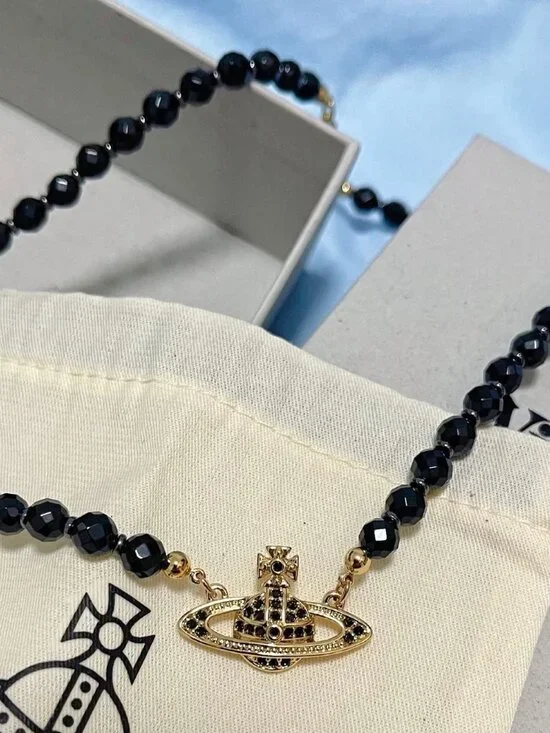 Vivienne Westwood Black & Gold Choker - Picture 5 of 9